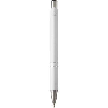 Logotrade promotional merchandise picture of: Moneta recycled aluminium ballpoint pen (blue ink)
