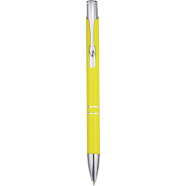 Logo trade promotional items image of: Moneta recycled aluminium ballpoint pen (blue ink)