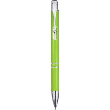 Logo trade promotional merchandise image of: Moneta recycled aluminium ballpoint pen (blue ink)