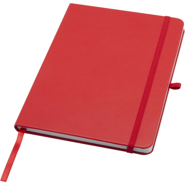 Logo trade promotional gifts picture of: Teak A5 recycled hard cover notebook with lined pages