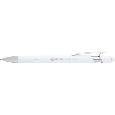 Logo trade promotional merchandise image of: Kish ballpoint pen with silver finish (black ink)