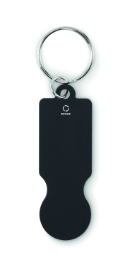 Logo trade promotional product photo of: Key ring with trolley token