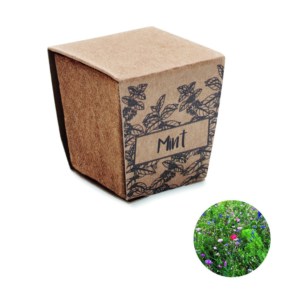 Logo trade promotional item photo of: Mint seeds growing kit