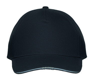 Logo trade promotional item photo of: 5 panel LED cotton cap 220gr/m²