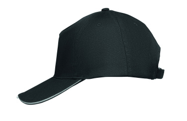 Logotrade promotional gift image of: 5 panel LED cotton cap 220gr/m²