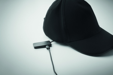 Logo trade promotional merchandise image of: 5 panel LED cotton cap 220gr/m²