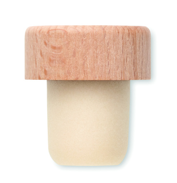 Logo trade promotional products image of: Beech wood bottle stopper