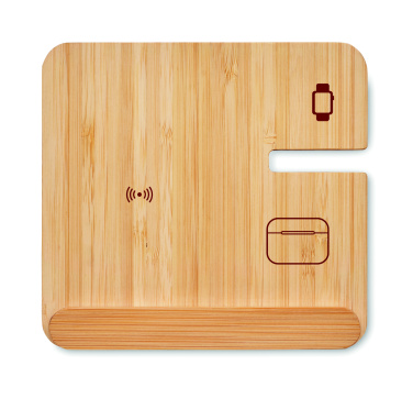 Logo trade promotional giveaways image of: 3 in 1 15W wireless charger