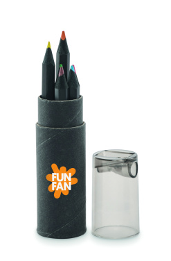Logotrade promotional gifts photo of: 6 black colouring pencils