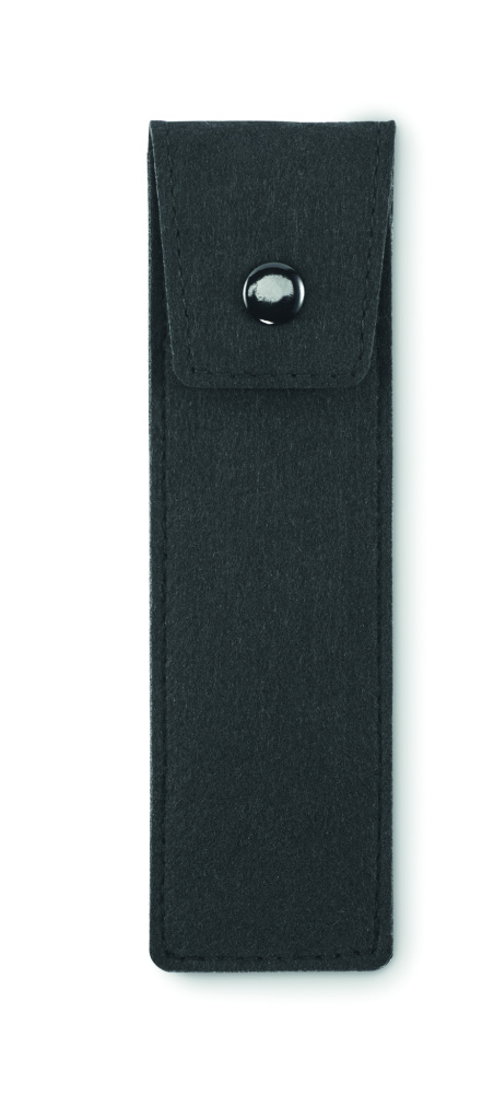 Logo trade corporate gifts image of: RPET felt pencil case