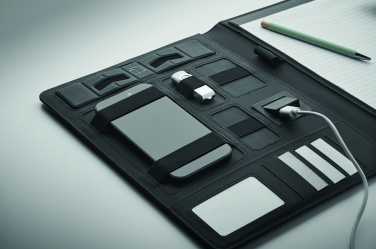 Logo trade corporate gift photo of: A4 folder and wireless charger