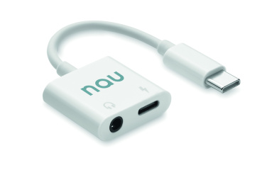 Logo trade promotional items image of: ABS jack audio splitter type C