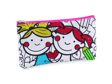 Logo trade promotional giveaways picture of: Pencil case with markers