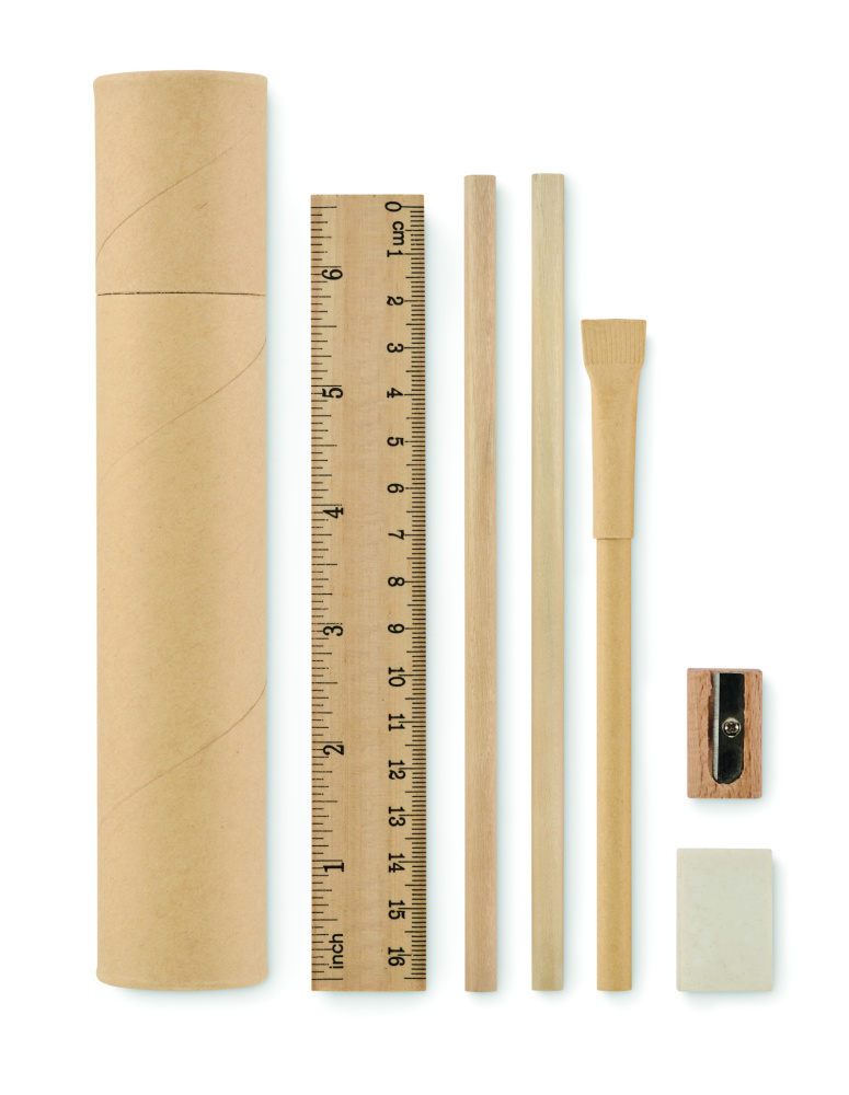 Logotrade advertising products photo of: Paper tube stationery set