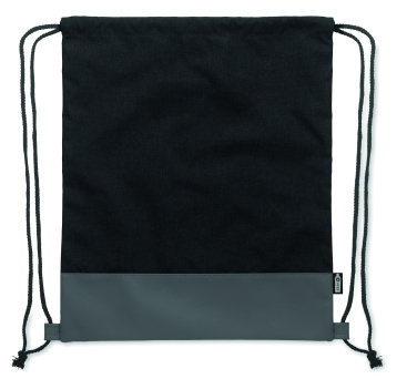 Logotrade promotional products photo of: RPET PU drawstring bag 2 tone