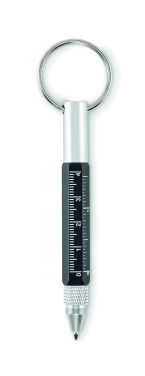 Logo trade advertising products image of: Key ring with twist action pen