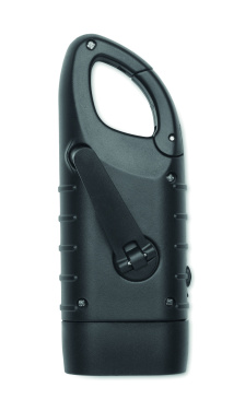 Logo trade promotional gifts picture of: Solar torch with dynamo crank