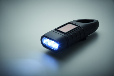 Logotrade advertising products photo of: Solar torch with dynamo crank