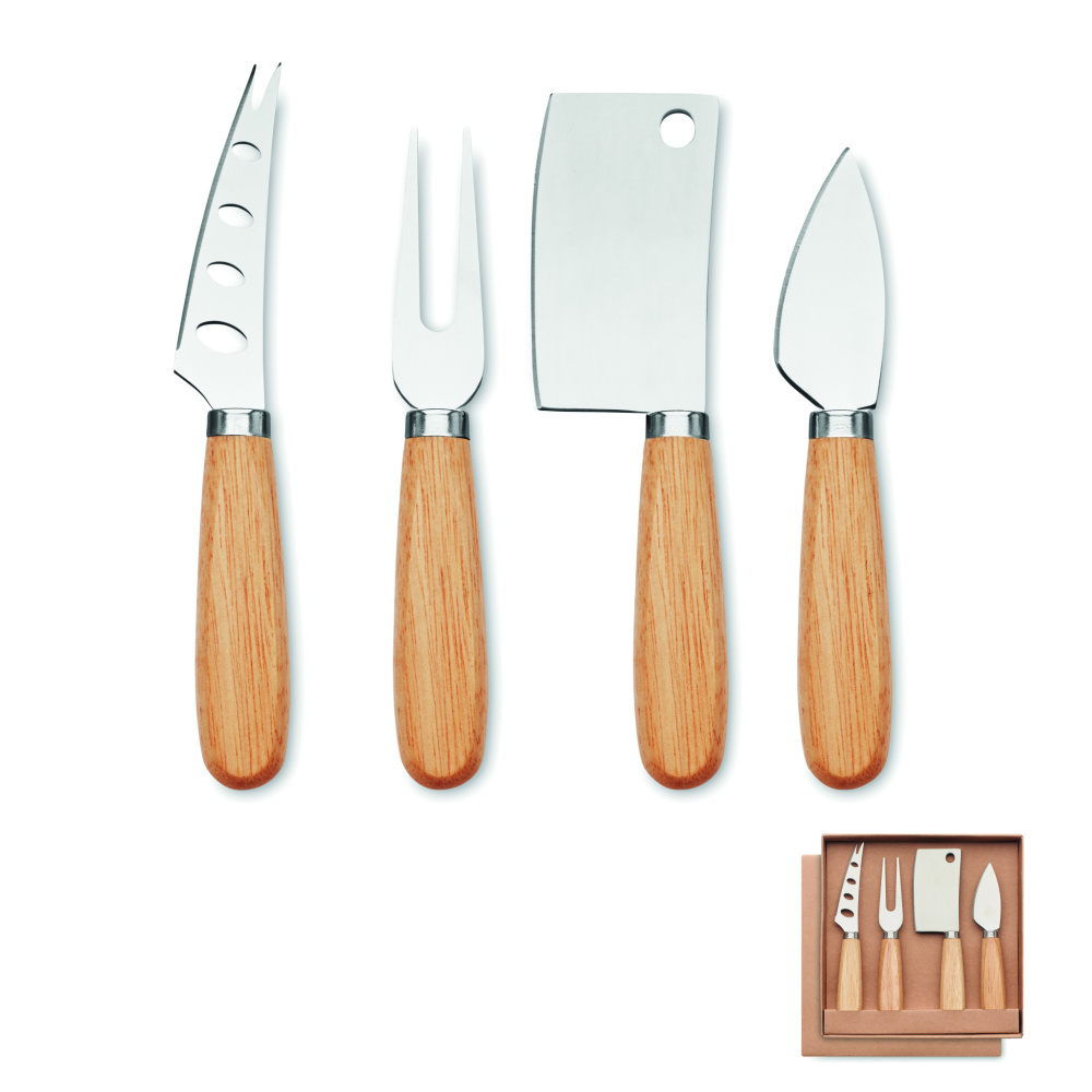 Logotrade promotional merchandise image of: Set of 4 cheese knives