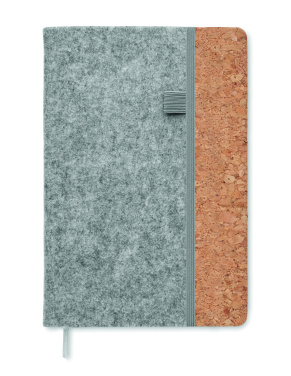 Logo trade promotional items image of: A5 RPET cork notebook