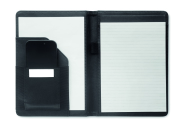 Logo trade promotional products image of: A5 portfolio 300D RPET