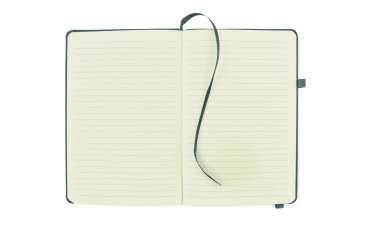 Logotrade promotional giveaway image of: Recycled Leather A5 notebook