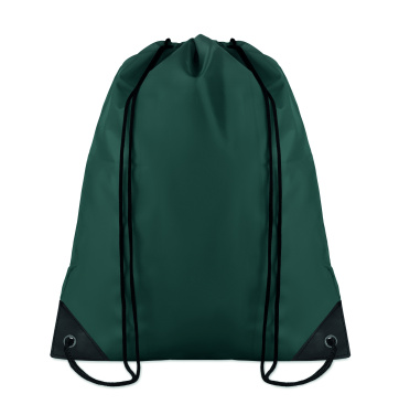 Logo trade promotional products image of: 190T Polyester drawstring bag