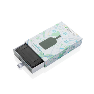 Logo trade advertising product photo of: Globetrack RCSrPolyester luggage tag with worldwide locating