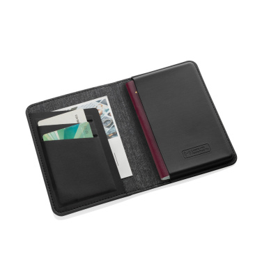 Logo trade promotional merchandise image of: Trackmate RCS rpolyester passport holder worldwide locating