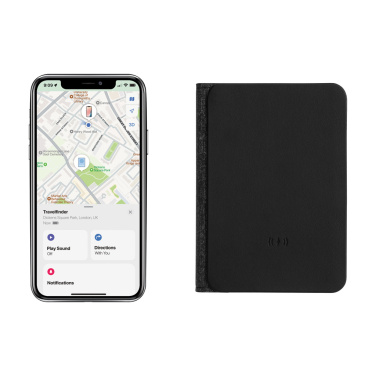 Logotrade promotional giveaway image of: Trackmate RCS rpolyester passport holder worldwide locating