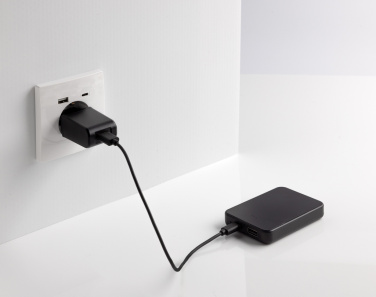 Logotrade promotional products photo of: Boostcore RCS recycled plastic powerbank 5.000mAh with USB C