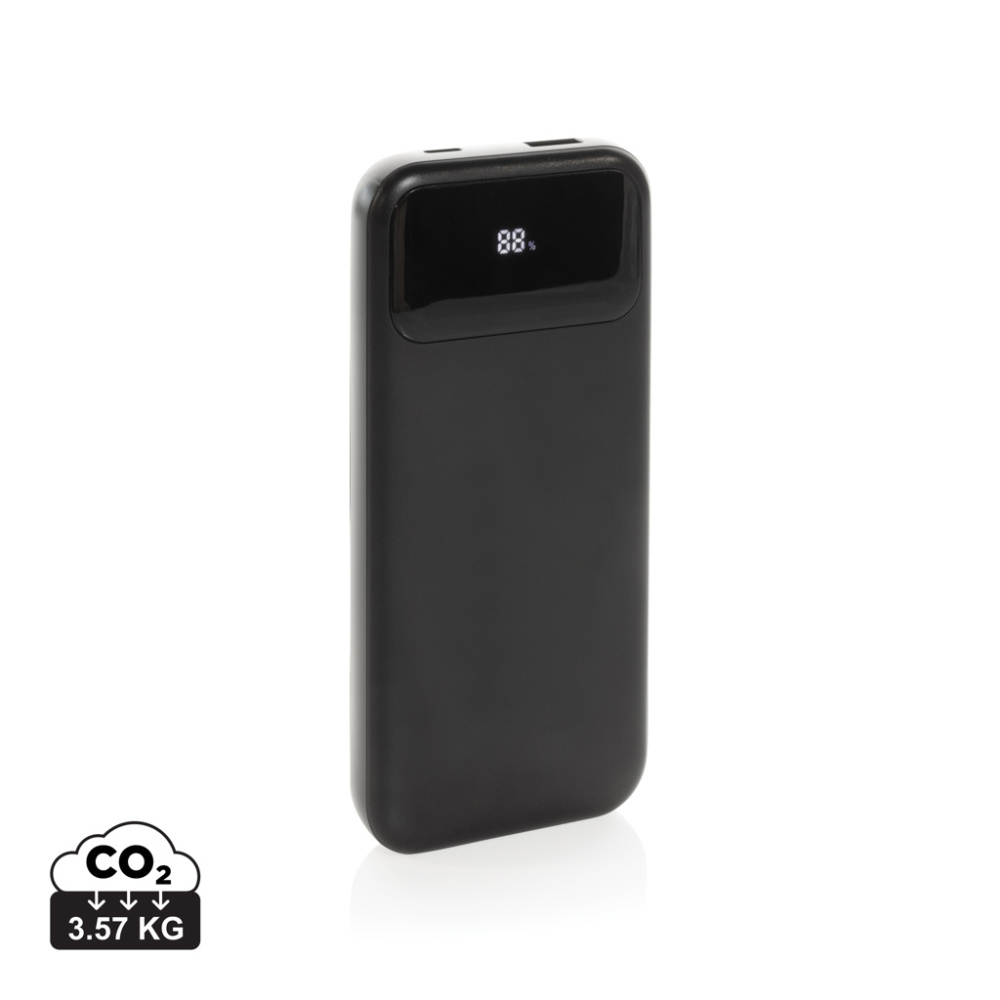 Logotrade promotional giveaway image of: Turbopack RCS rplastic powerbank 10.000 integrated cables