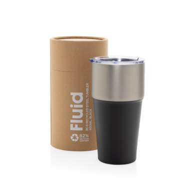 Logotrade corporate gift picture of: Fluid RCS certified recycled steel tumbler 500ml