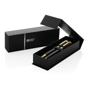 Logo trade promotional products picture of: Swiss Peak Luca RCS recycled brass deluxe pen set