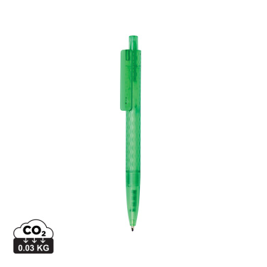 Logo trade promotional item photo of: X3 GRS recycled PC plastic pen frosted
