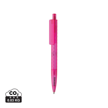 Logo trade promotional items image of: X3 GRS recycled PC plastic pen frosted