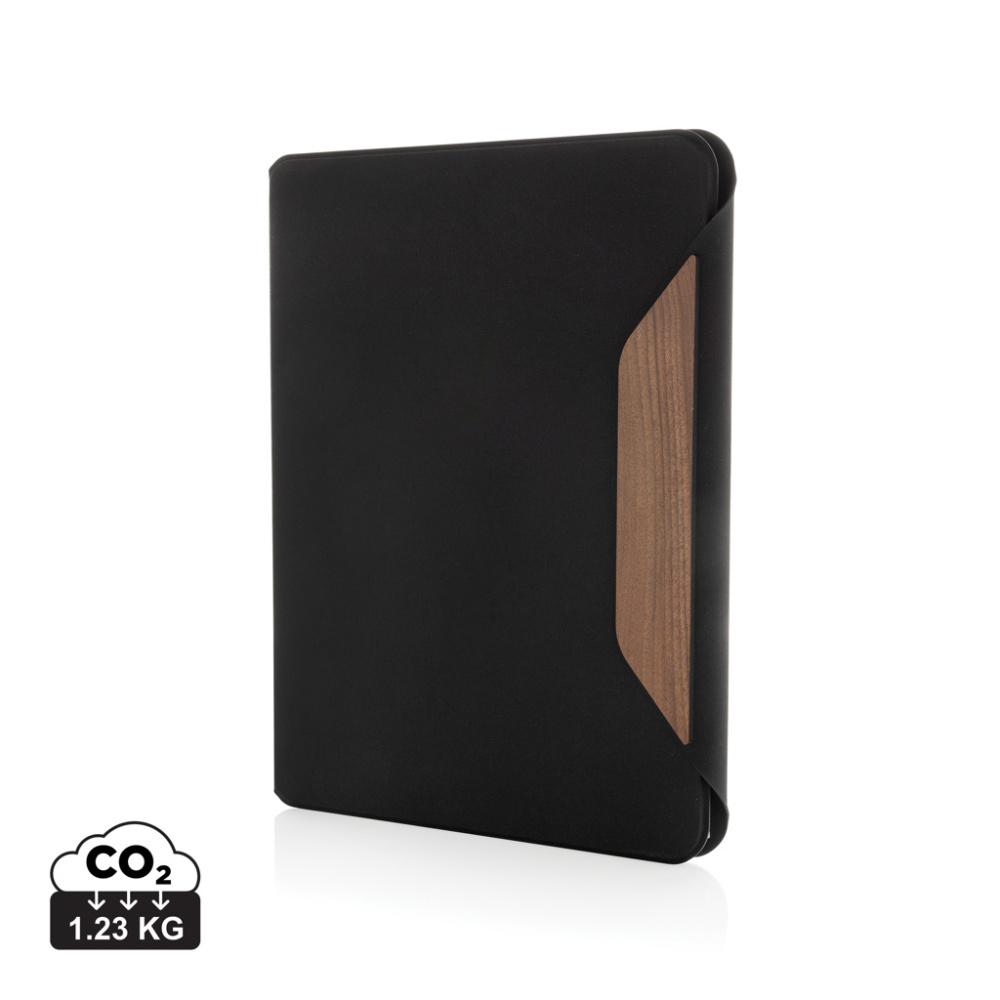Logotrade advertising products photo of: Teri AWARE™ RPET and walnut A4 portfolio