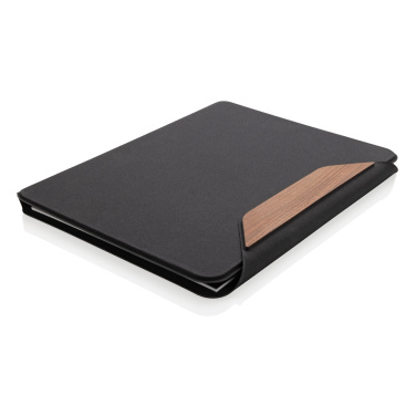 Logotrade promotional giveaway picture of: Teri AWARE™ RPET and walnut A4 portfolio