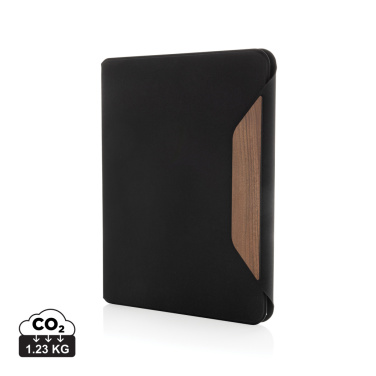 Logotrade corporate gifts photo of: Teri AWARE™ RPET and walnut A4 portfolio