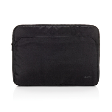Logo trade corporate gifts picture of: Swiss Peak Aware™ RPET Essential 15.6 inch laptop sleeve