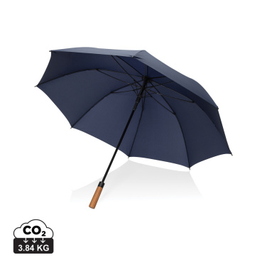 Logo trade promotional gifts image of: Tony  Aware™ RPET 30 inch acacia auto open umbrella