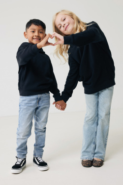 Logo trade promotional gift photo of: Iqoniq Yengo kids recycled cotton hoodie with sidepockets