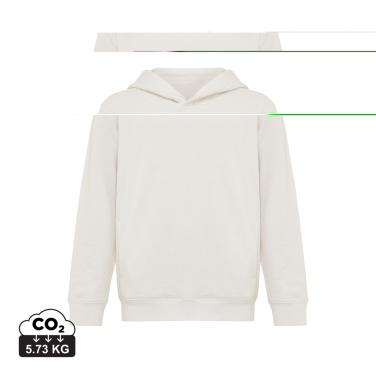 Logo trade advertising products image of: Iqoniq Yengo kids recycled cotton hoodie with sidepockets