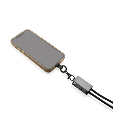 Logotrade advertising product picture of: Terra RCS recycled PET phone cord with dual charge cable