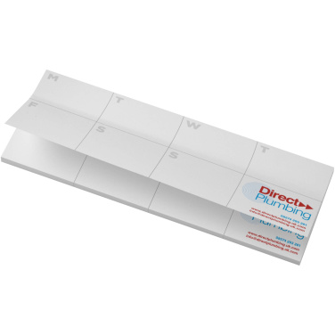 Logo trade promotional items picture of: Sticky-Mate® recycled sticky notes with printed planner