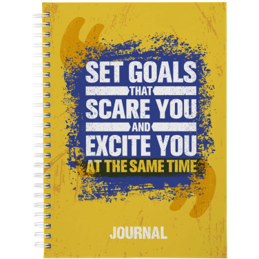 Logo trade promotional merchandise image of: Desk-Mate® A5 hard cover journal