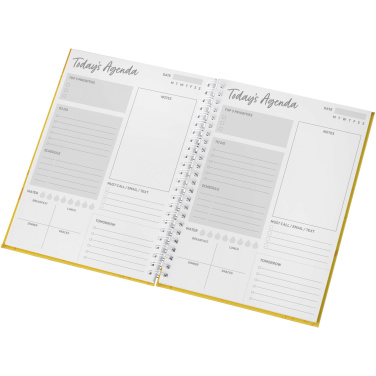 Logo trade business gifts image of: Desk-Mate® A5 hard cover journal