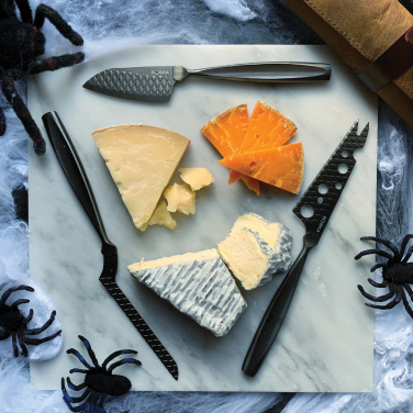 Logotrade promotional gift image of: BOSKA Cheese Knife Set Monaco+ Black