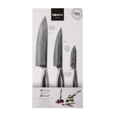Logo trade promotional gifts image of: BOSKA Kitchen Knives Monaco+, set of 3