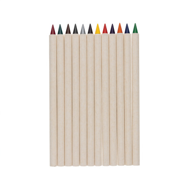 Logo trade corporate gifts image of: Micki GRS infinity 12pc coloring pencil set